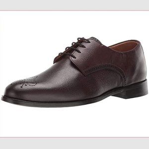 MARC JOSEPH NEW YORK Men's Leather Oxford Lace-up Wingtip Dress Shoe Wine US 9.5